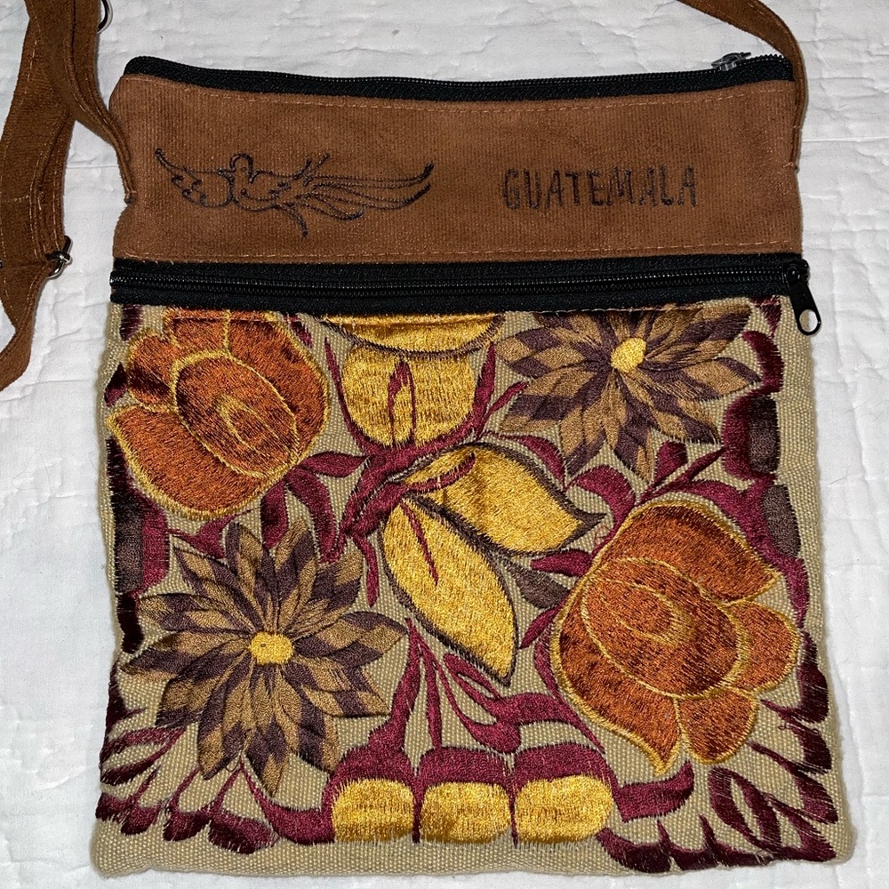 Guatemala Suede Crossbody Bag